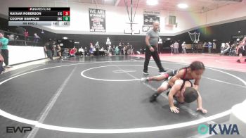 60 lbs Rr Rnd 3 - Kai'Aar Roberson, Grove Takedown Club vs Cooper Simpson, Salina Wrestling Club