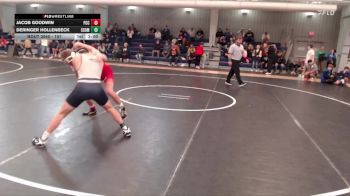 157 lbs Champ. Round 1 - Deringer Hollenbeck, Colorado School Of Mines vs Jacob Goodwin, Pratt Community College