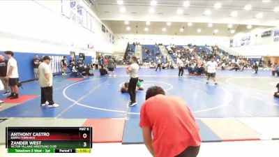 285 lbs Semifinal - Zander West, Victor Villains Wrestling Club vs Anthony Castro, North Torrance