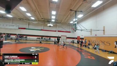 56 lbs Cons. Semi - Benjamin Jorgensen, Sheridan Wrestling Club vs Cody Curran, Riverton USA Wrestling