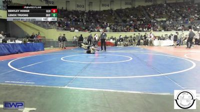 113 lbs Consi Of 64 #2 - Bentley Hodge, Glenpool JH vs Lenox Truong, Southmoore SaberCats Wrestling