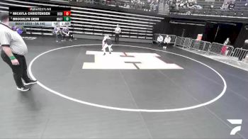 5A 145 lbs Cons. Round 2 - MiCayla Christensen, Box Elder vs Brooklyn Deim, Wasatch