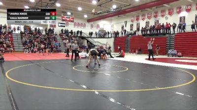 115 lbs Cons. Round 2 - Kalli Barber, Central DeWitt vs Jharia Knox, Clinton