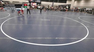 132 lbs Cons. Rd Of 16 - Tyler Paulson, LaCrosse Area Wrestlers vs Daxton Folsom, Open Mats Wrestling Club