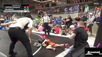 50 lbs 1st Place Match - Caroline Kriegbaum, Abilene vs Mia Benitez, JUIC3 ACAD3MY WRESTLING