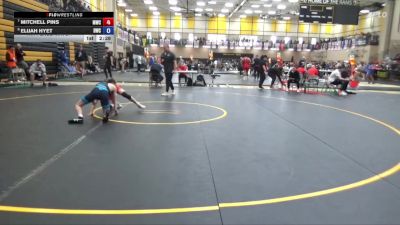 126 lbs 4th Place Match - Mitchell Pins, Mustang Wrestling Club vs Elijah Hyet, Dubuque Wrestling Club