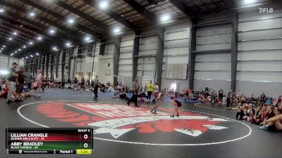 50 lbs Semis - R1 Wb - Abby Bradley, Black Mambas vs Lillian Crangle, Badger Girls Elite