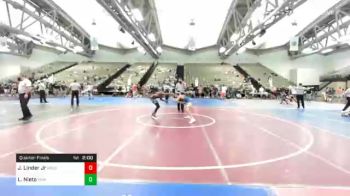 128 lbs Quarterfinal - James Linder Jr, Wolf Gang Wrestling Academy vs Luke Nieto, VHW