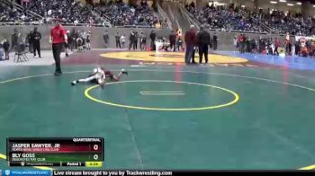 49 lbs Quarterfinal - Bly Goss, Deschutes Mat Club vs Jasper Sawyer, Jr, North Bend Wrestling Club