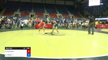 94 lbs Rnd Of 32 - Karter Guzman, Illinois vs Colton Miller, Kansas