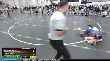 120 lbs Cons. Round 2 - Olin Neuville, Askren Wrestling Academy vs Aidan Aure, Menomonie Wrestling Club