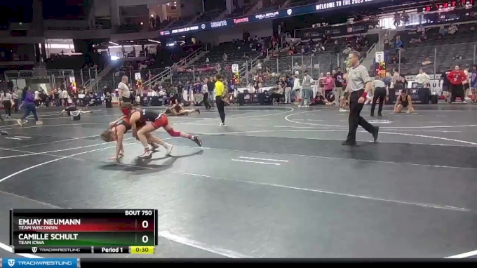 117 lbs Cons. Round 5 - Emjay Neumann, Team Wisconsin vs Camille Schult ...