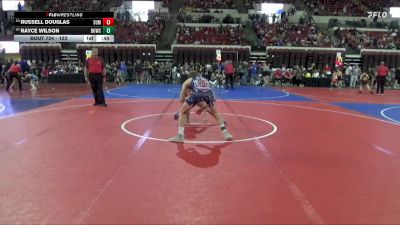 123 lbs Cons. Round 6 - Rayce Wilson, Cougar Club Wrestling vs Russell Douglas, Berserker Wrestling Club