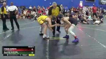 107 lbs Round 5 (6 Team) - Tyson Ahrens, Missouri Gold vs Blayne Kuschel, Untouchables Purple