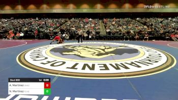 120 lbs Consi Of 32 #2 - Anthony Martinez, Oakdale - B vs Nathaniel Martinez, Fruitland