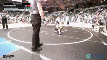 40 lbs Quarterfinal - Ryker Needham, Coweta Tiger Wrestling vs Zeke Fitzsimmons, Team Tulsa Wrestling Club