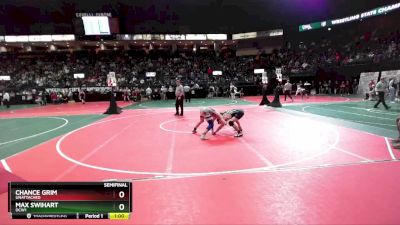 128 lbs Semifinal - Chance Grim, Unattached vs Max Swihart, OCW1