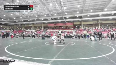 90 lbs Cons. Round 3 - Crosby Mathews, Black Fox vs Asa Mann, Black Fox