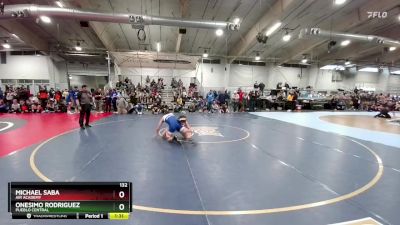 132 lbs Champ. Round 2 - Onesimo Rodriguez, Pueblo Central vs Michael Saba, Air Academy