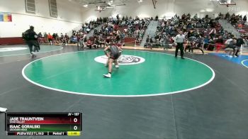 157 lbs Champ. Round 1 - Isaac Goralski, Jackson Hole vs Jase Trauntvein, Star Valley