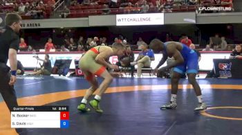 79 lbs Quarterfinal - Nick Becker, Badger Regional Training Center vs Stacey Davis, Wolfpack Wrestling Club