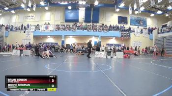 138 lbs Cons. Round 7 - Boone Bowman, Blackfoot vs Brian Bensen, Snake River