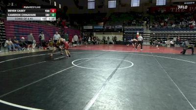 133 lbs Consi Of 8 #2 - Deven Casey, Penn vs Cameron Chinavare, Central Michigan