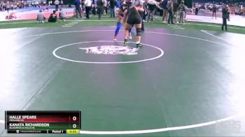Girls-190 lbs Cons. Semi - Kanata Richardson, Bloomfield Hills HS vs Halle Spears, Midland HS