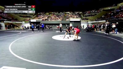 235 lbs Round Of 16 - Denisse DeLaCruz Lopez, Paso Robles vs Sara Valencia, Santa Maria