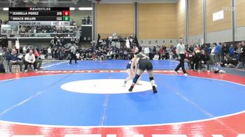 120 lbs Round Of 16 - Izabella Perez, Springfield Central (W) vs Grace Miller, Essex