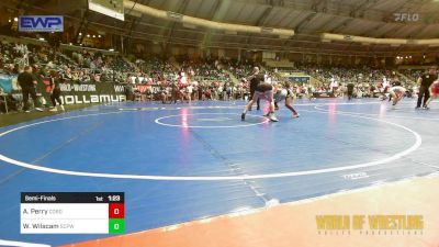 145 lbs Semifinal - Amir Perry, Cordoba Trained vs Whitley Wilscam, South Central Punisher Wrestling Club