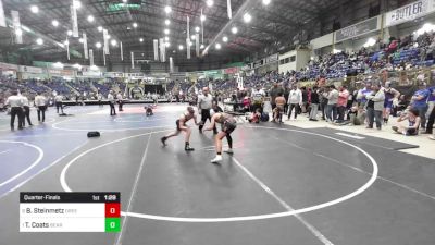 125 lbs Quarterfinal - Blake Steinmetz, Greeley United vs Tyler Coats, Bear Cave