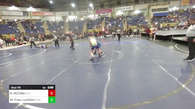 116 lbs 3rd Place - Kynnlie McCabe, Nucla vs Makynlee Tracy Lunsford, Timnath Cubs