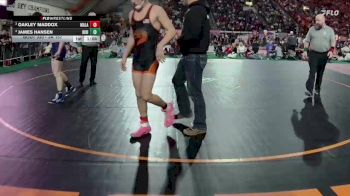 3A 157 lbs Semifinal - Oakley Maddox, Malad vs James Hansen, Ririe
