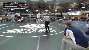126 lbs Cons. Round 3 - Tyson Peters, Leoti-Wichita County Hs vs Bradley Doornbos, Council Grove Hs