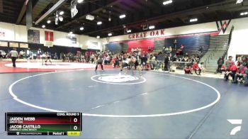 120 lbs Cons. Round 5 - Jacob Castillo, Cabrillo Long Beach vs Jaiden Webb, Great Oak