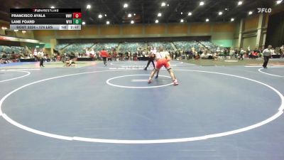 174 lbs Consi Of 16 #2 - Francisco Ayala, Western Wyoming vs Lane Foard, Wyoming