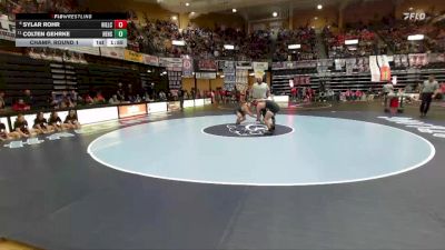 150 lbs Champ. Round 1 - Colten Gehrke, Herington Hs vs Sylar Rohr, Hill City Hs