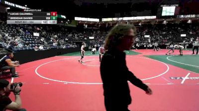 154 lbs Champ. Round 3 - Brendan Davies, WSW1 vs Lucas Caldwell, Unattached