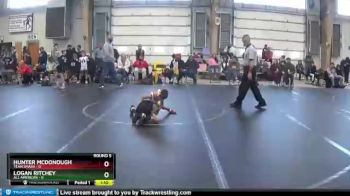 48 lbs Round 5 (8 Team) - Logan Ritchey, All American vs Hunter McDonough, Team Smash