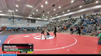 145 lbs 1st Place Match - Braxten Crow, Sheridan Wrestling Club vs Brady Garoutte, Moorcroft Mat Masters Wrestling Club