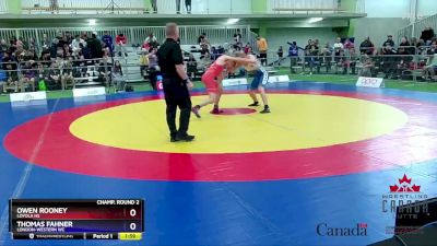 65kg Champ. Round 2 - Owen Rooney, Loyola HS vs Thomas Fahner, London-Western WC