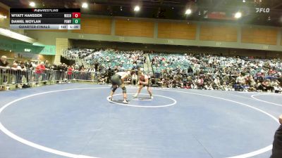 215 lbs Quarterfinal - Wyatt Hanssen, Wasatch vs Daniel Moylan, Poway