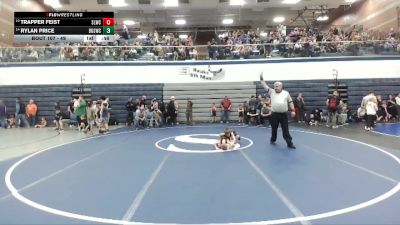 49 lbs Champ. Round 1 - Trapper Feist, Sandpoint Legacy Wrestling Club vs Rylan Price, Brothers Of Steel Wrestling Club