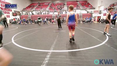 80 lbs Consolation - Gatlin Earp, Chandler Takedown Club vs Bentley Roberts, Blanchard Youth Wrestling Club