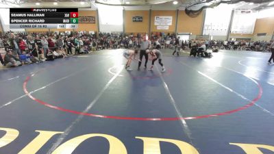 126 lbs Consi Of 16 #2 - Seamus Hallinan, Xavier vs Spencer Richard, Madison/Carrabec