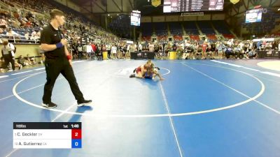 118 lbs Rnd Of 16 - Carolyn Geckler, OH vs Aubree Gutierrez, CA