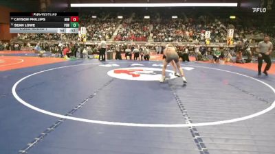 3A-126 lbs Cons. Round 1 - Cayson Phillips, Newcastle vs Sean Lowe, Powell