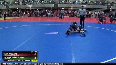 120 lbs Champ. Round 1 - Dominic Ortiz-Lyons, Pinnacle vs Sam Williams, Nononsense Wrestling