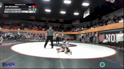 83 lbs Rr Rnd 2 - Jett McConnell, Chickasha Wrestling vs Raine Deatherage, Tecumseh Youth Wrestling